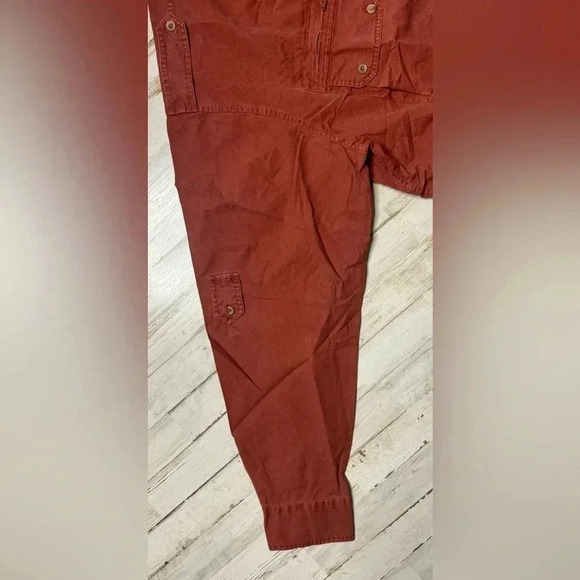 Cabelas Outdoor Gear Heavy Duty Twill Long sleeve Button Up Shirt 2XTall Maroon - Picture 9 of 13